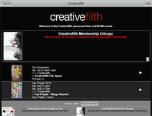 Tablet Screenshot of creativefilth.com